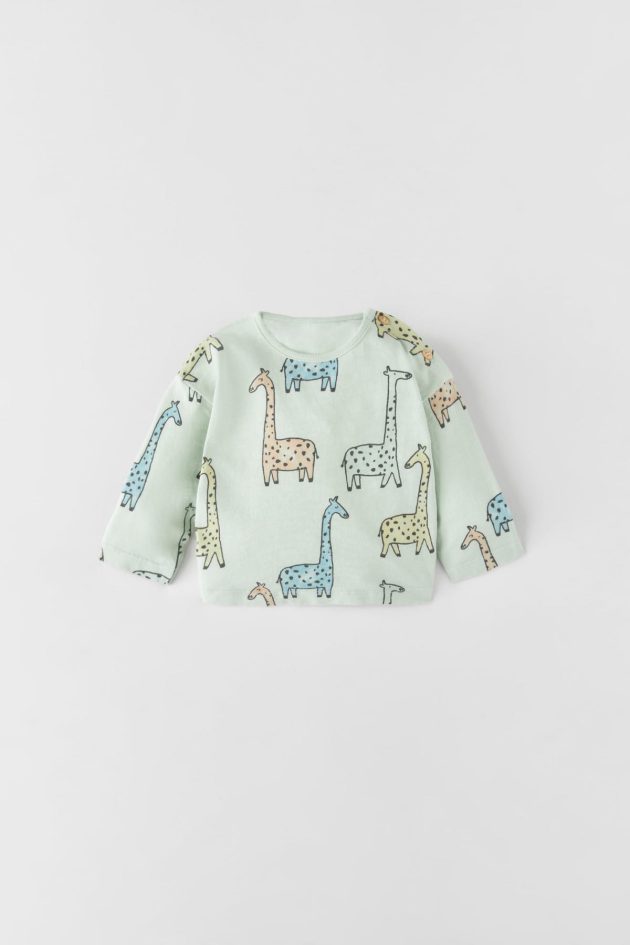 Giraffe Slub Knit T-Shirt